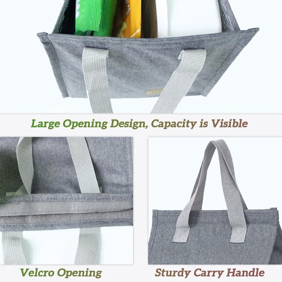 Insulated Lunch Bag for Women Men Large Lunch Box Container Reusable Leakproof T - Picture 4 of 6